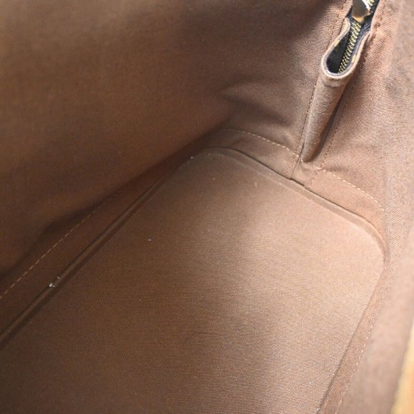 LOUIS VUITTON LV Logo Alma Hand Bag Monogram Leather Brown France - Picture 13 of 16